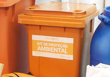 Kit de Emergência Ambiental com Container 120 Litros